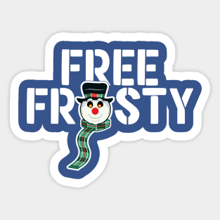 Free Frosty Snoman Head Sticker